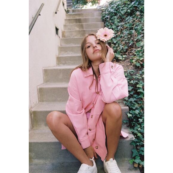 Zara Oversized Denim Button Down Shirt Jacket - Picture 9 of 9